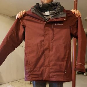 Mens Columbia jacket with removable liner